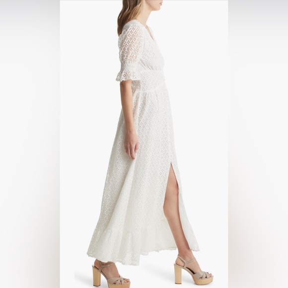 VICI Collection Lace Puff Sleeve Long Dress - Picture 4 of 10